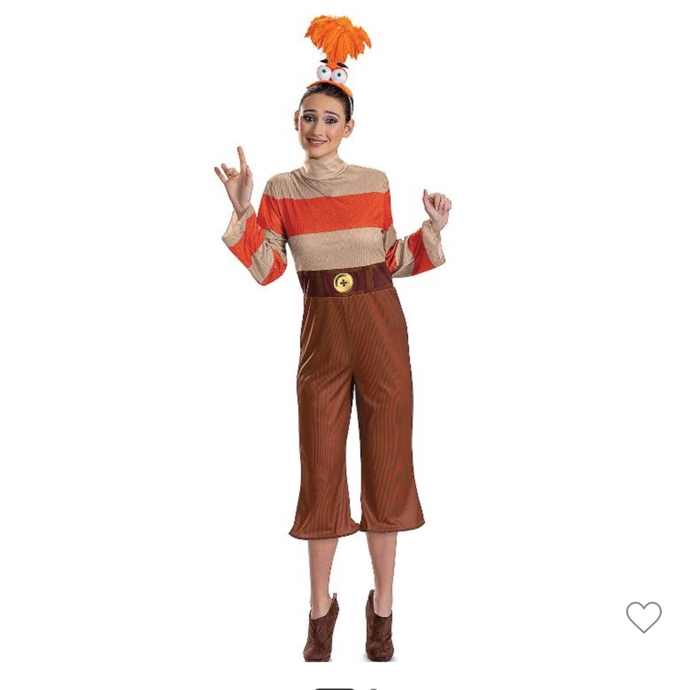 Inside Out 2 anxiety deluxe Costume NEW M 8-10 Halloween Disney Pixar movie